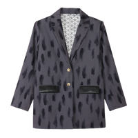 luxe padded blazer jacket / beige
