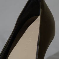satin wrapped style up heels / 薄墨(gray)