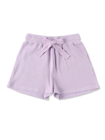 knit shorts / lavender
