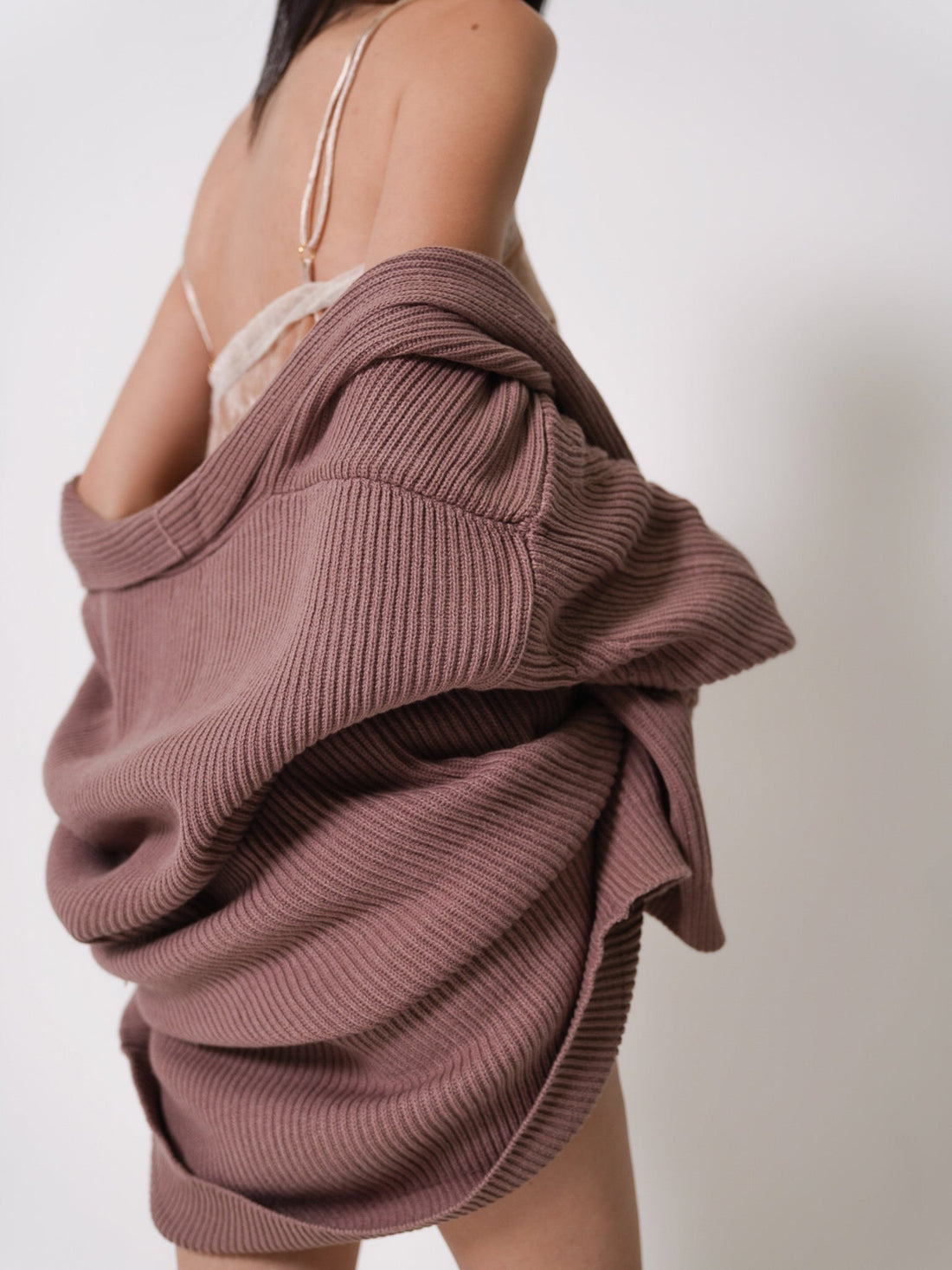over-knit cardigan