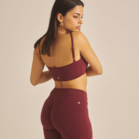 【COMING SOON】Maple Curve Flare Leggings / 葡萄茶(burgundy)