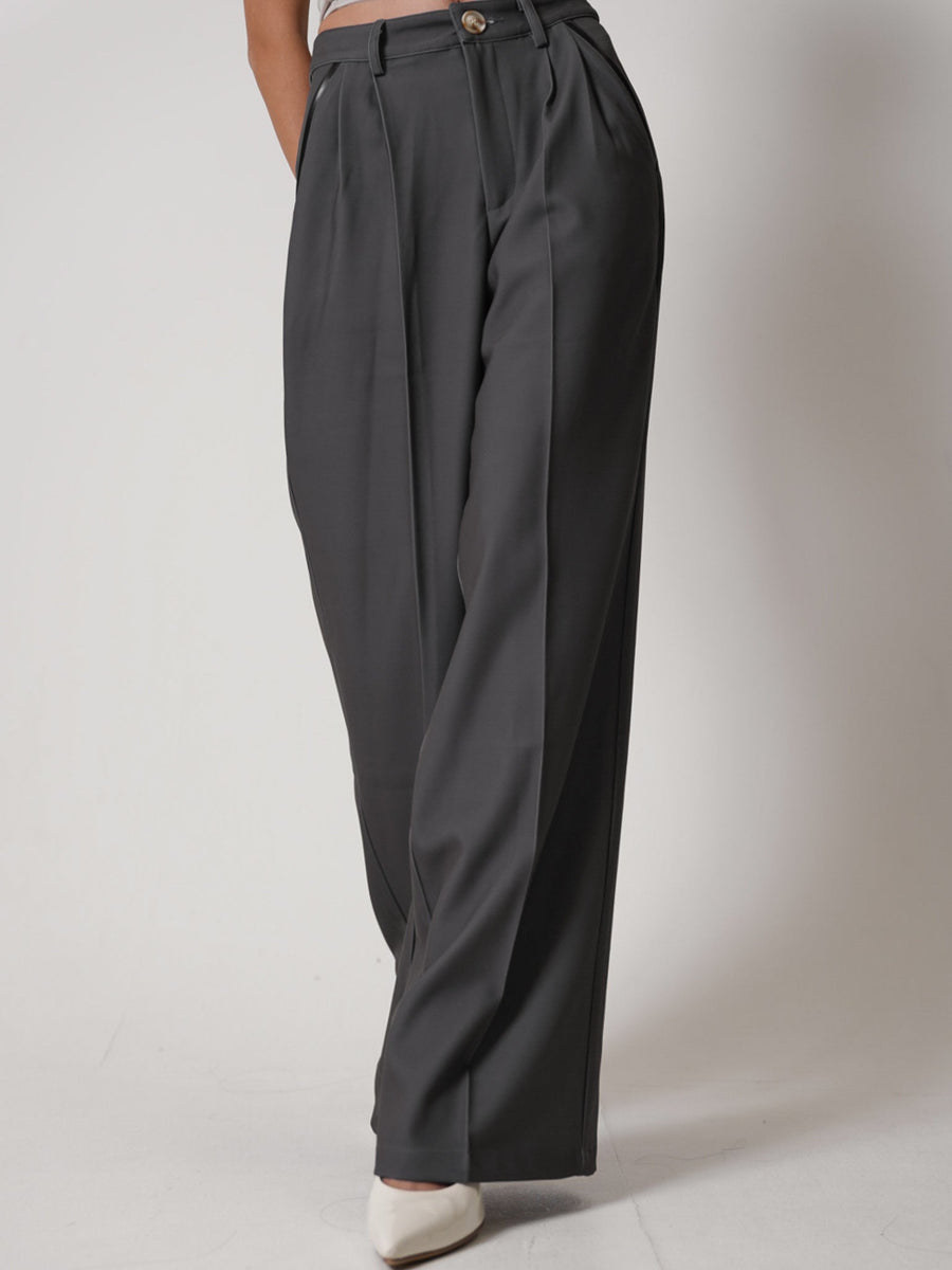 luxe trouser pants / gray