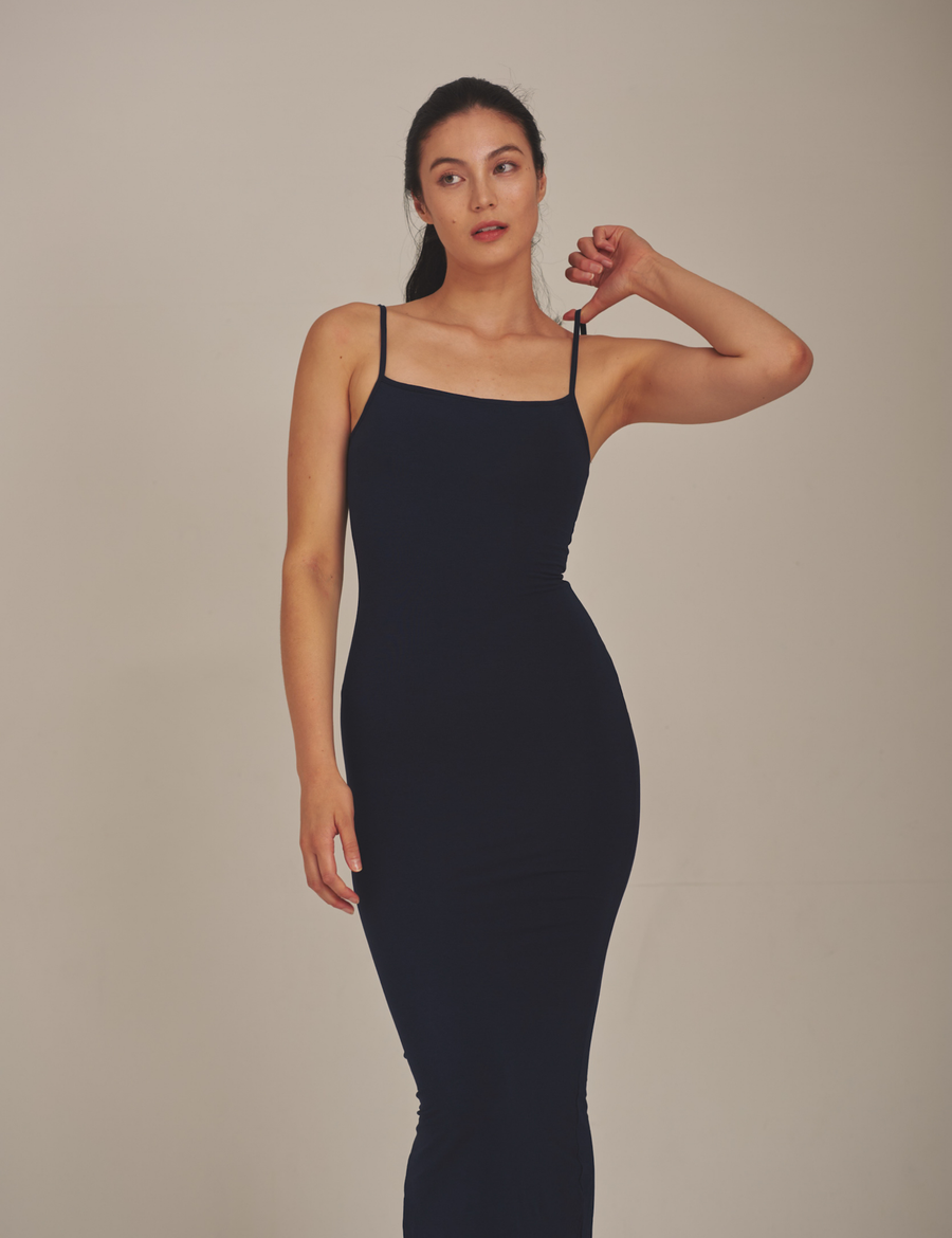 Aura Fit Padded Maxi Camisole Dress / 濃藍(navy)
