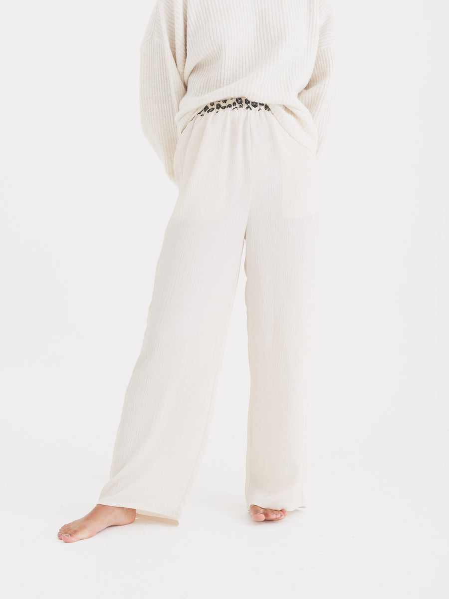 chiffon pleats pants