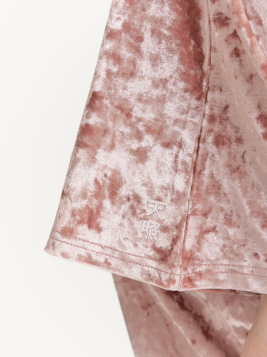 luxe velour stretch flare pants