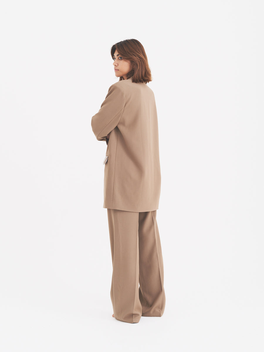 luxe trouser pants / gray