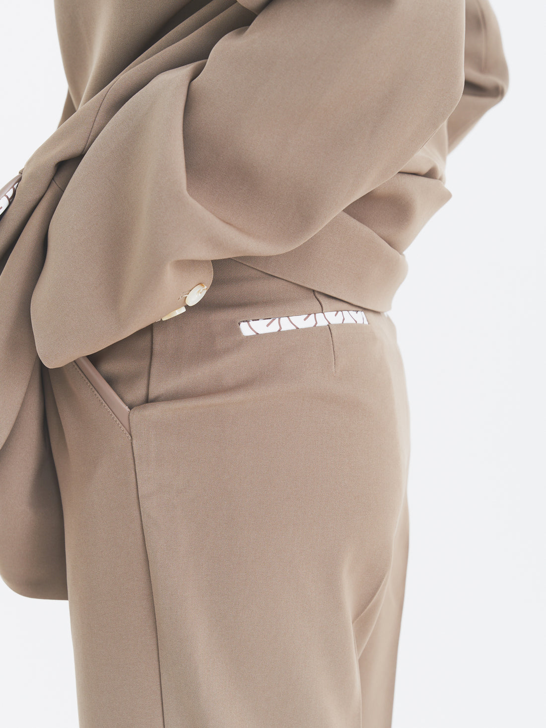 luxe trouser pants / gray
