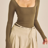 【COMING SOON】Dreamy×WABISABI long sleeve top / 松葉(khaki)