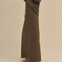 Gentle Line Lounge Skirt / 松葉(khaki)