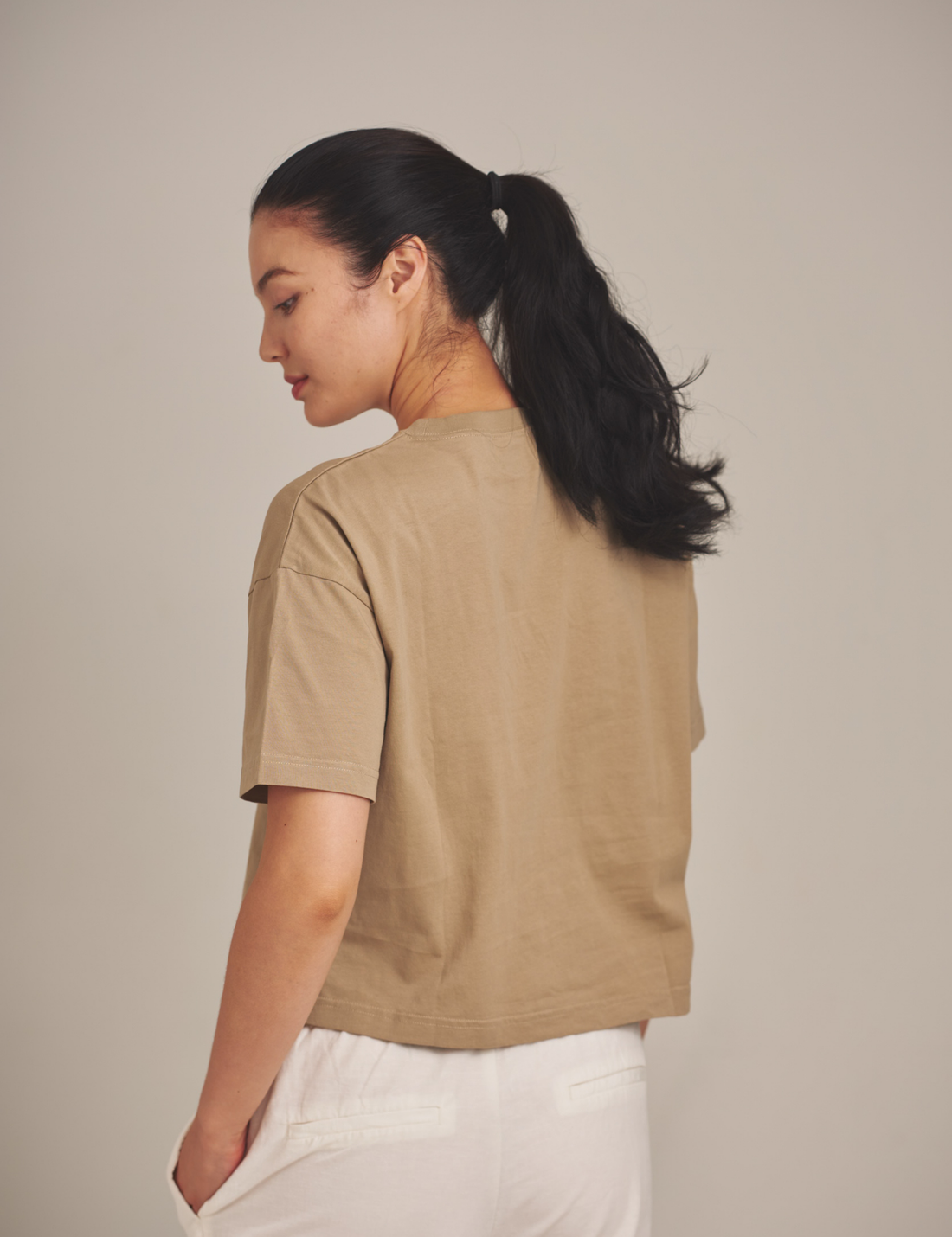 AMATERAS logo Tee / Flax (beige)