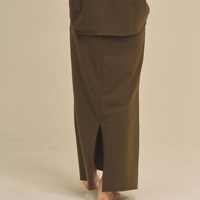 Gentle Line Lounge Skirt / 松葉(khaki)