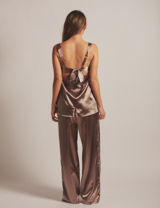 Sunlit Winery Silky Tanktop / 枯茶(brown)