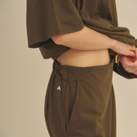 Gentle Line Lounge Skirt / 松葉(khaki)