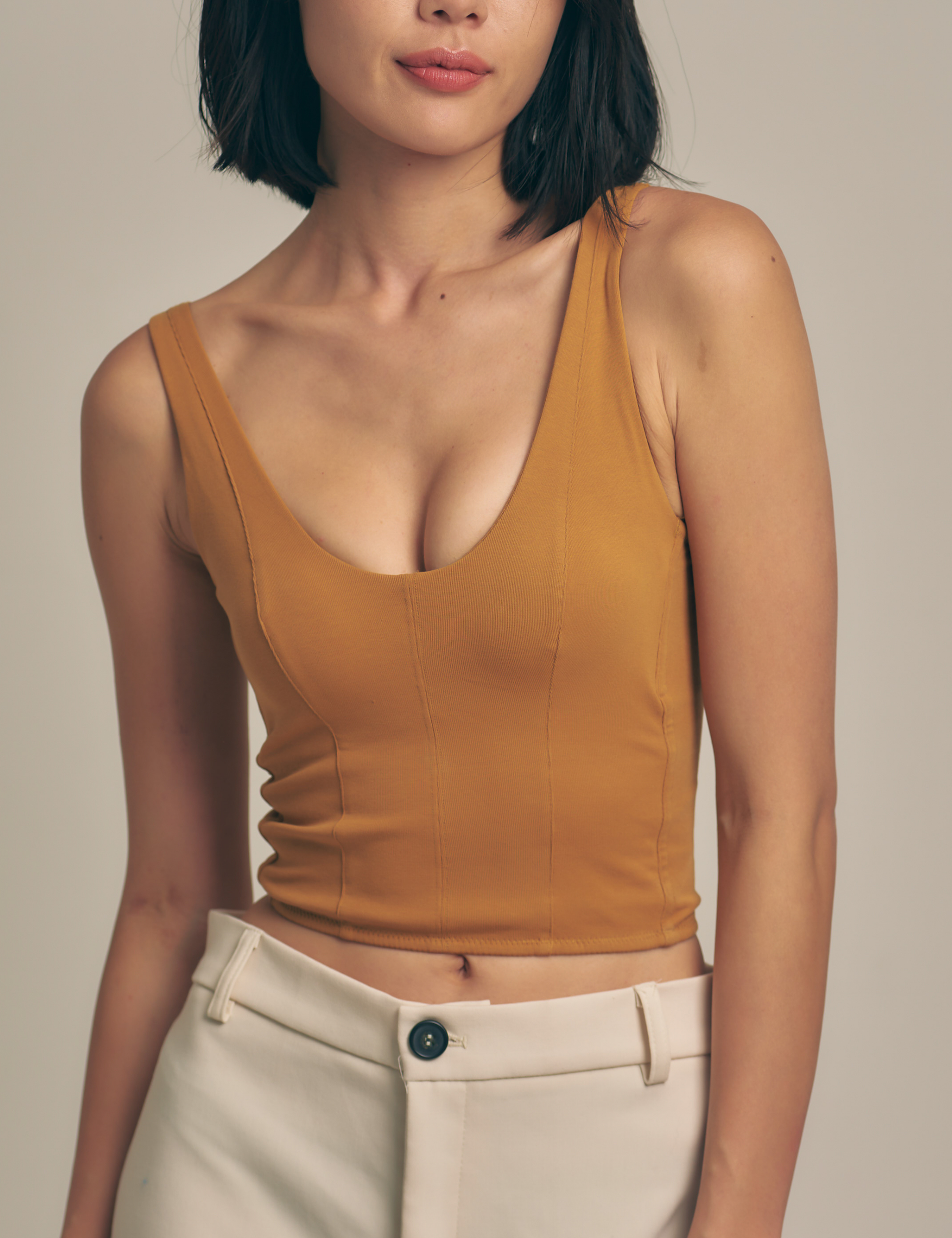 Dreamy Tanktop / 飴色(camel) – AMATERASJAPAN