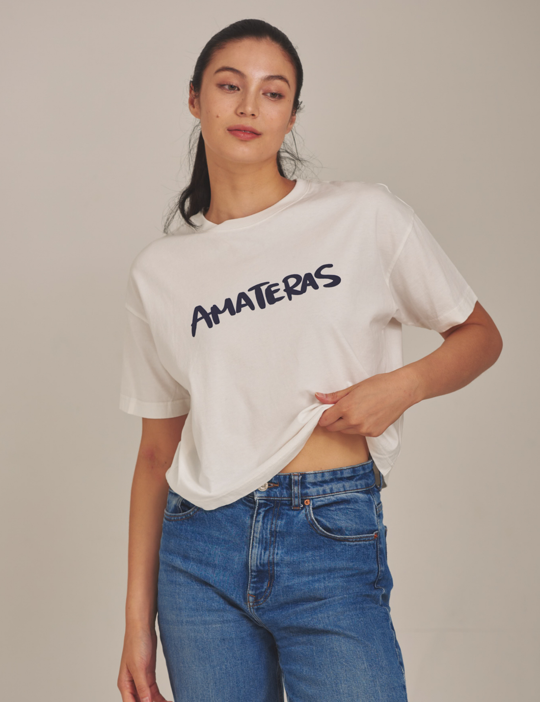 AMATERAS logo Tee / Gofun(white)