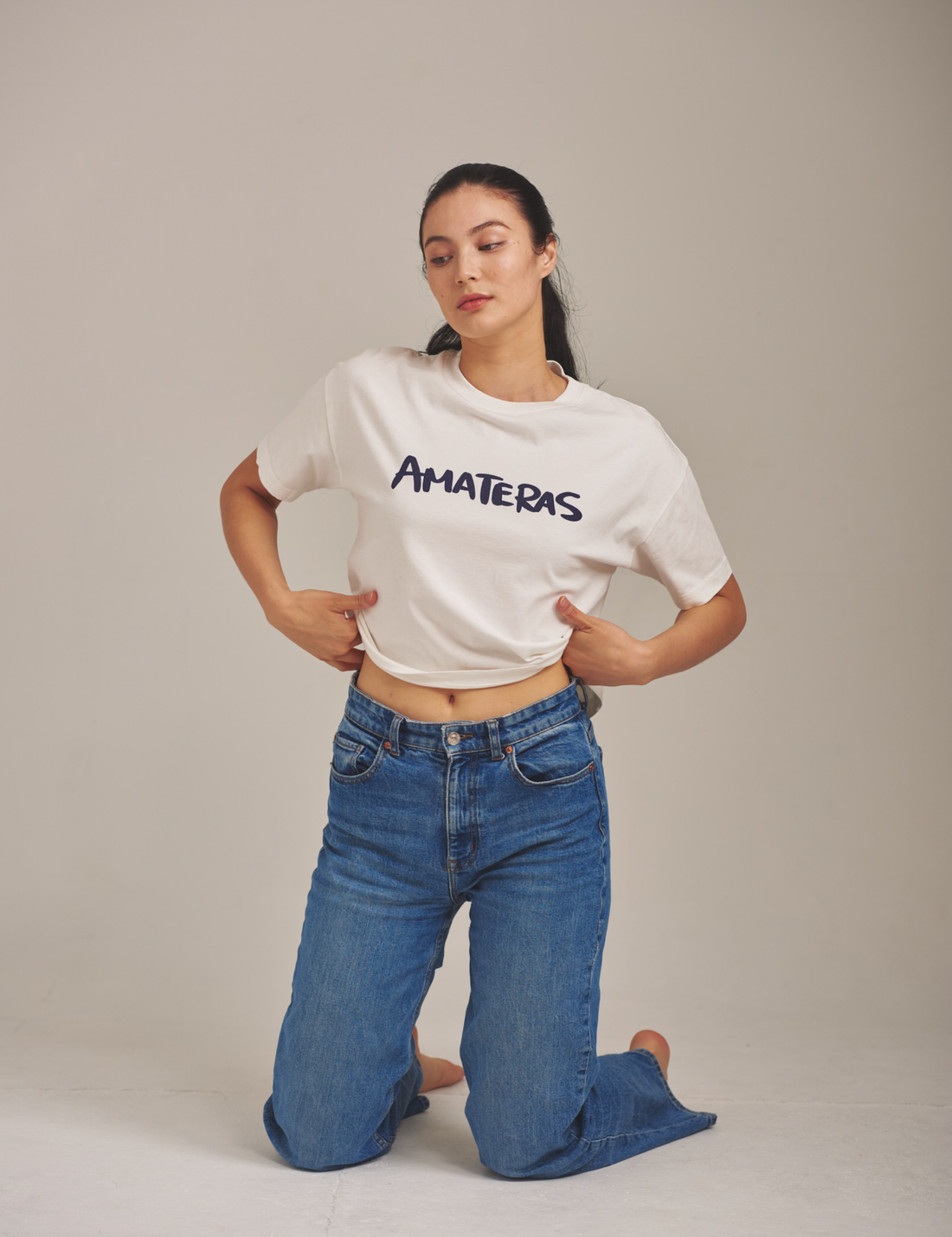 AMATERAS logo Tee / Gofun(white)