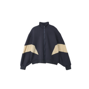 dolman full zip jacket / navy