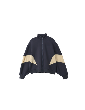 dolman full zip jacket / navy
