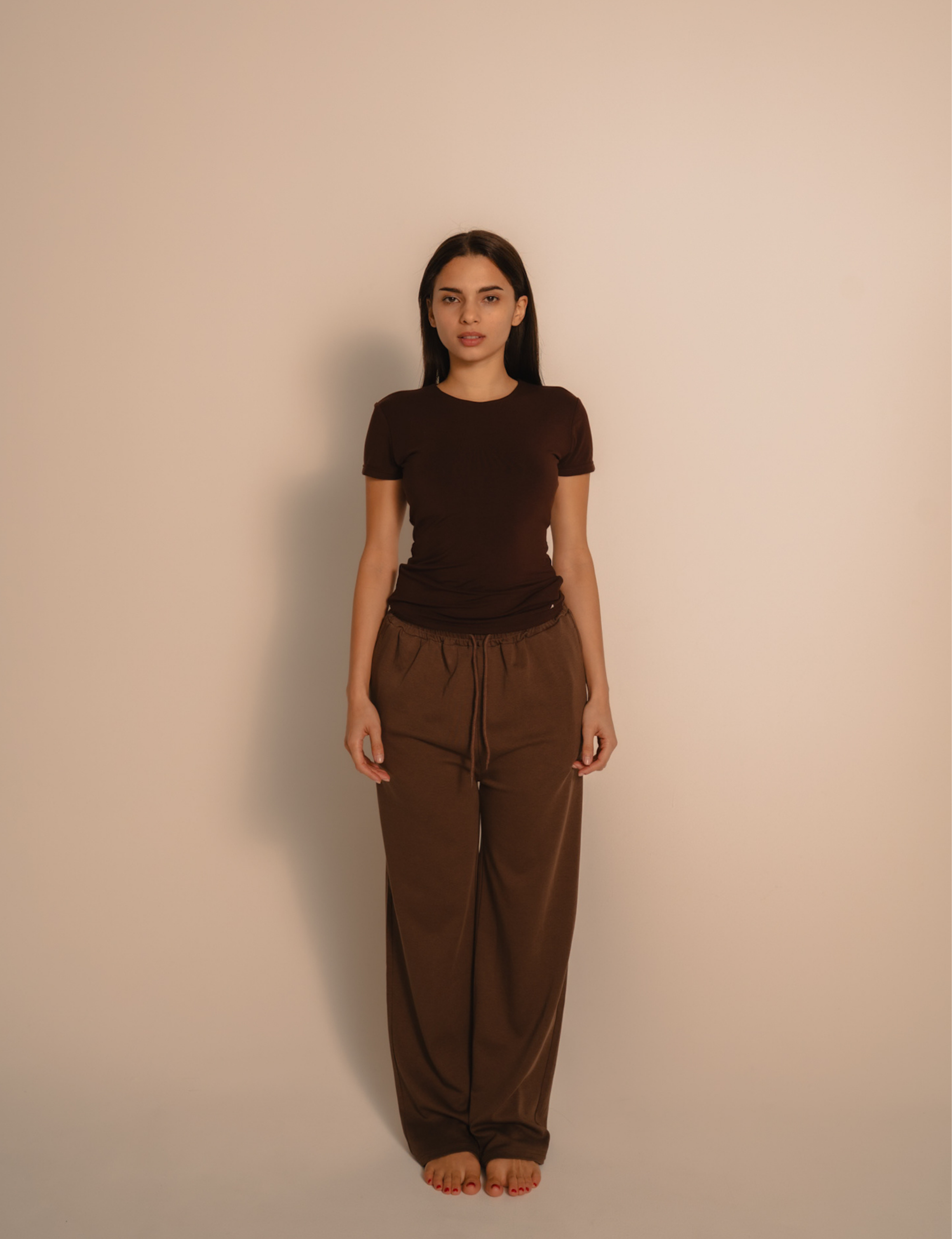 AuraFit Padded Tee / 枯茶(brown)