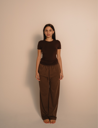 AuraFit Padded Tee / 枯茶(brown)