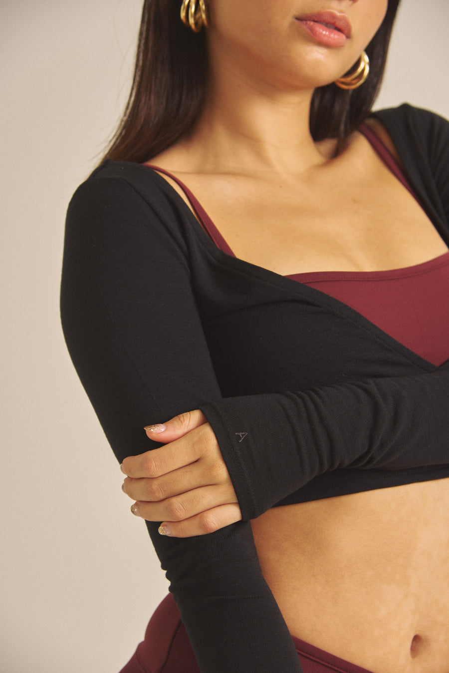 【COMING SOON】Amber Soft Wrap Cardigan / 墨(black)
