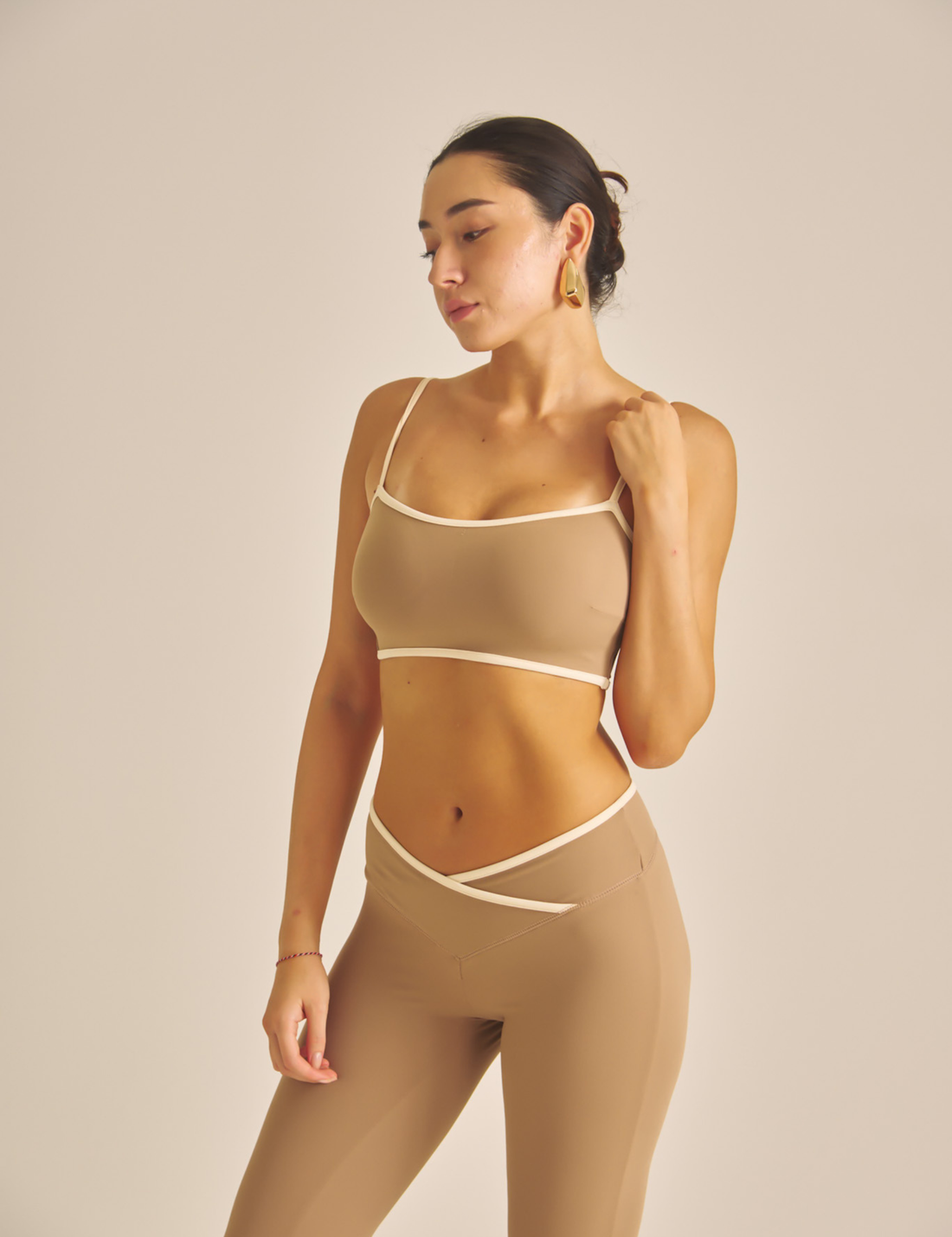 Maple Cross Bra / 白茶(beige)