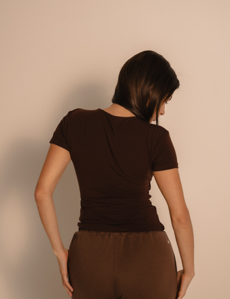 AuraFit Padded Tee / 枯茶(brown)
