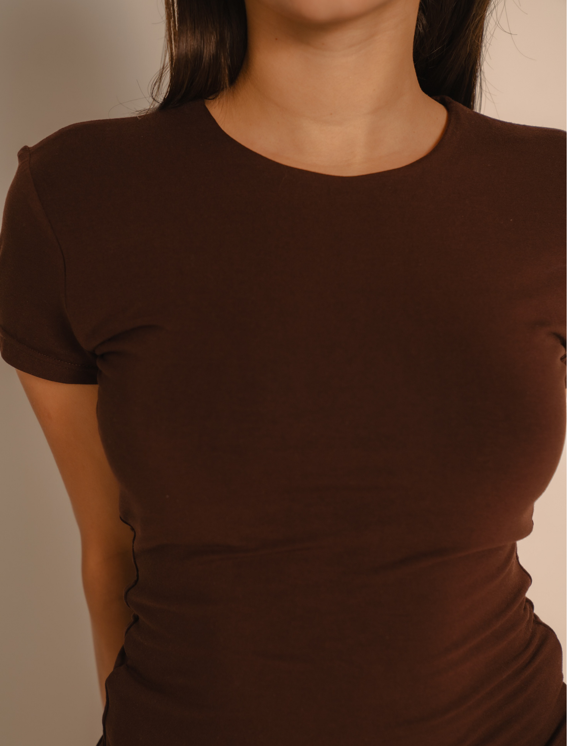AuraFit Padded Tee / 枯茶(brown)
