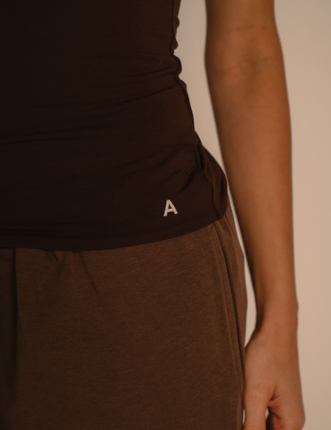 AuraFit Padded Tee / 枯茶(brown)