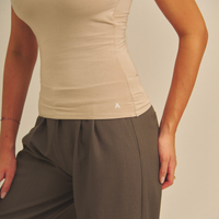 Aurafit Padded Tee / 亜麻色(greige)