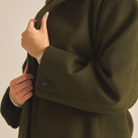 【11月中旬発送】Elegant Kimono Long Coat / 抹茶色(matcha)