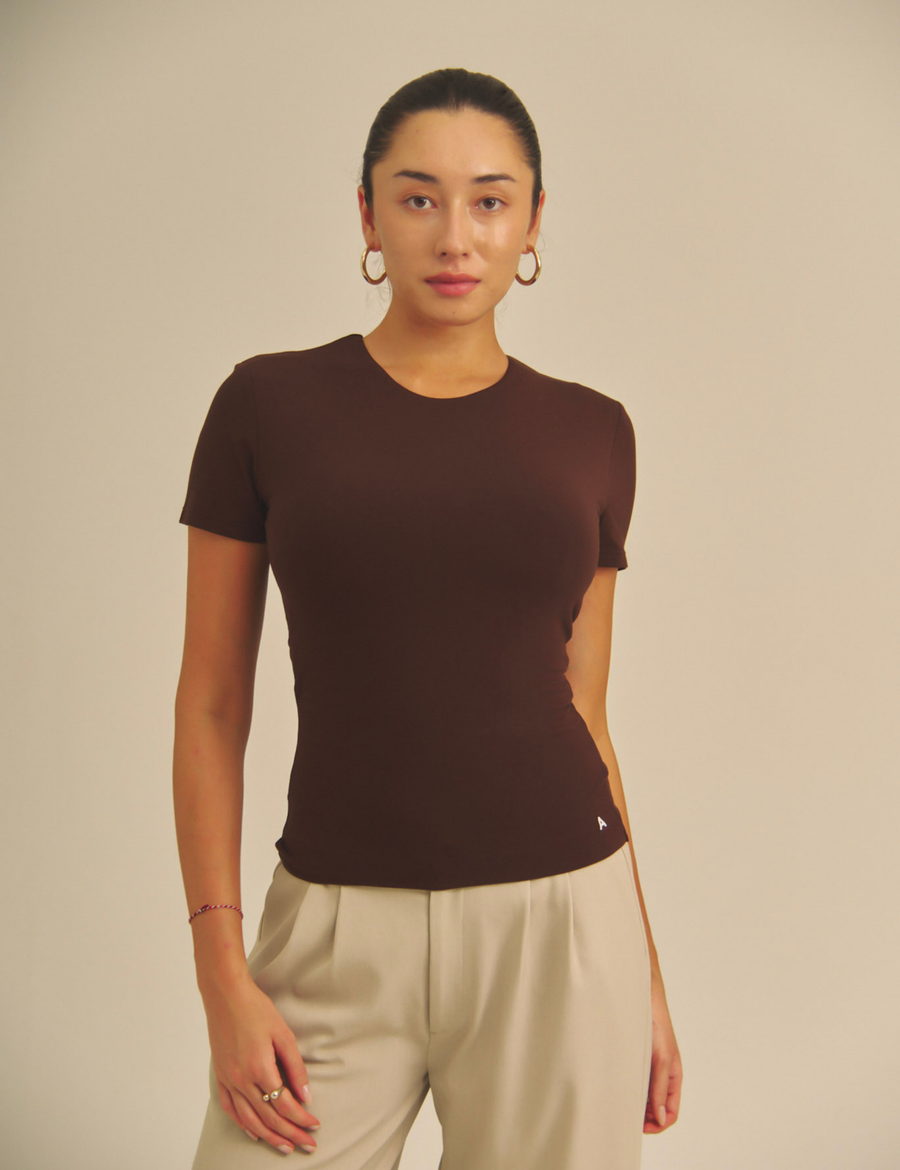 Aurafit Padded Tee / 焦茶(dark brown)