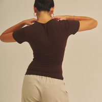 Aurafit Padded Tee / 焦茶(dark brown)