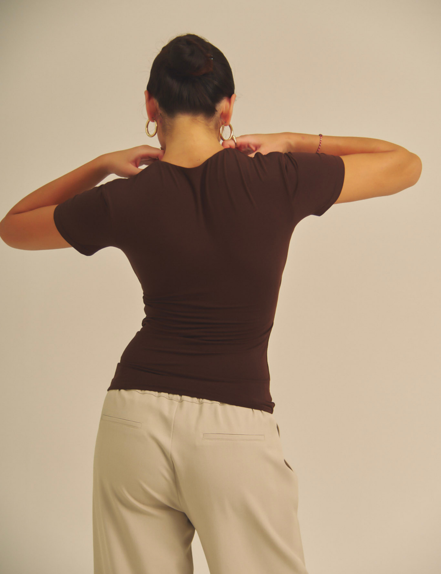 Aurafit Padded Tee / 焦茶(dark brown)