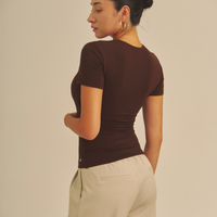 Aurafit Padded Tee / 焦茶(dark brown)