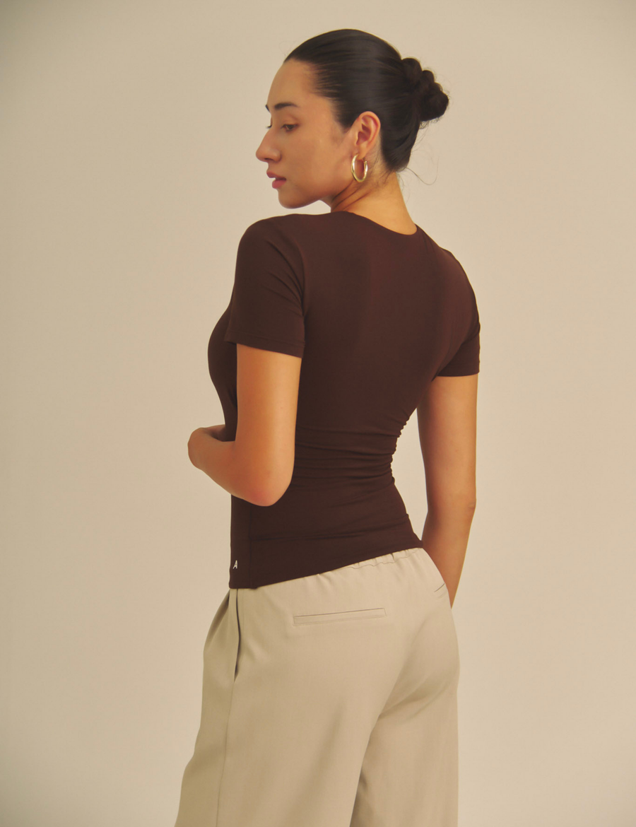 Aurafit Padded Tee / 焦茶(dark brown)