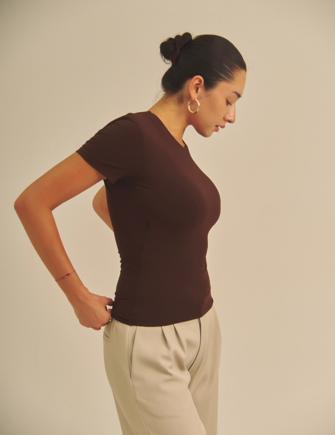 Aurafit Padded Tee / 焦茶(dark brown)