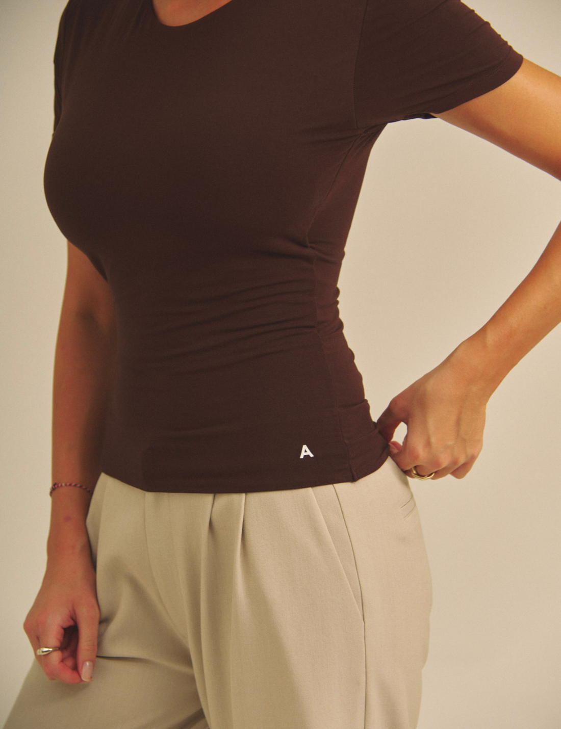 Aurafit Padded Tee / 焦茶(dark brown)