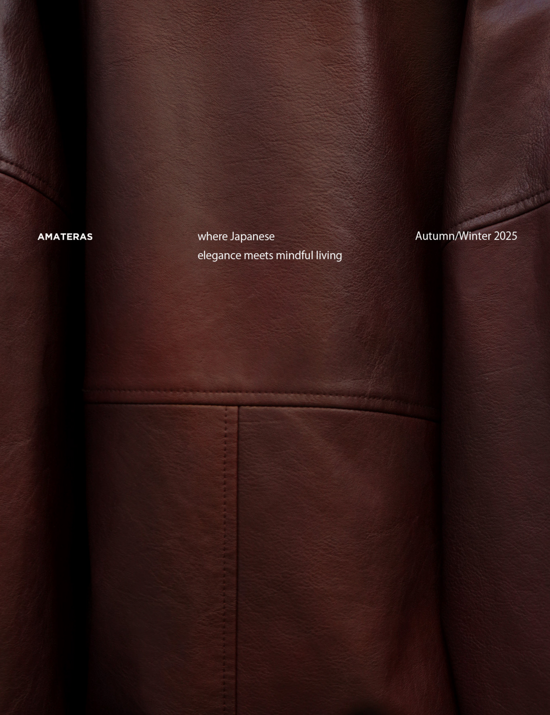 【10月中旬発送】Vegan leather city jacket / 葡萄茶(burgundy)