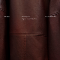 【10月中旬発送】Vegan leather city jacket / 葡萄茶(burgundy)
