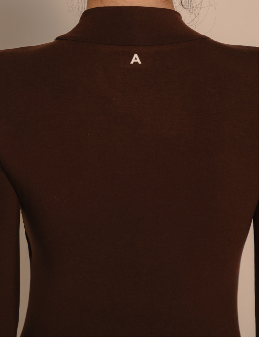 AuraFit Padded Maxi Dress / 枯茶(brown)