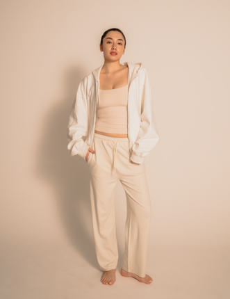 Luxe FlowFit Pants / 胡粉(off white)