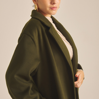 【11月中旬発送】Elegant Kimono Long Coat / 抹茶色(matcha)