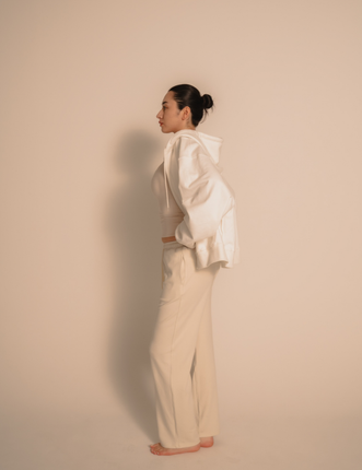 Luxe FlowFit Pants / 胡粉(off white)
