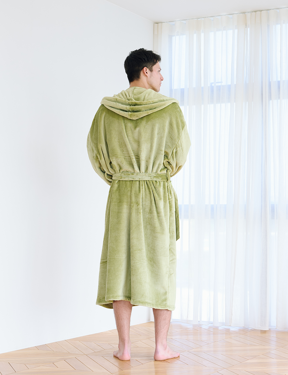 velour KIMONO robe / 濃藍(navy) – AMATERASJAPAN