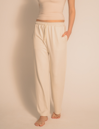 Luxe FlowFit Pants / 胡粉(off white)