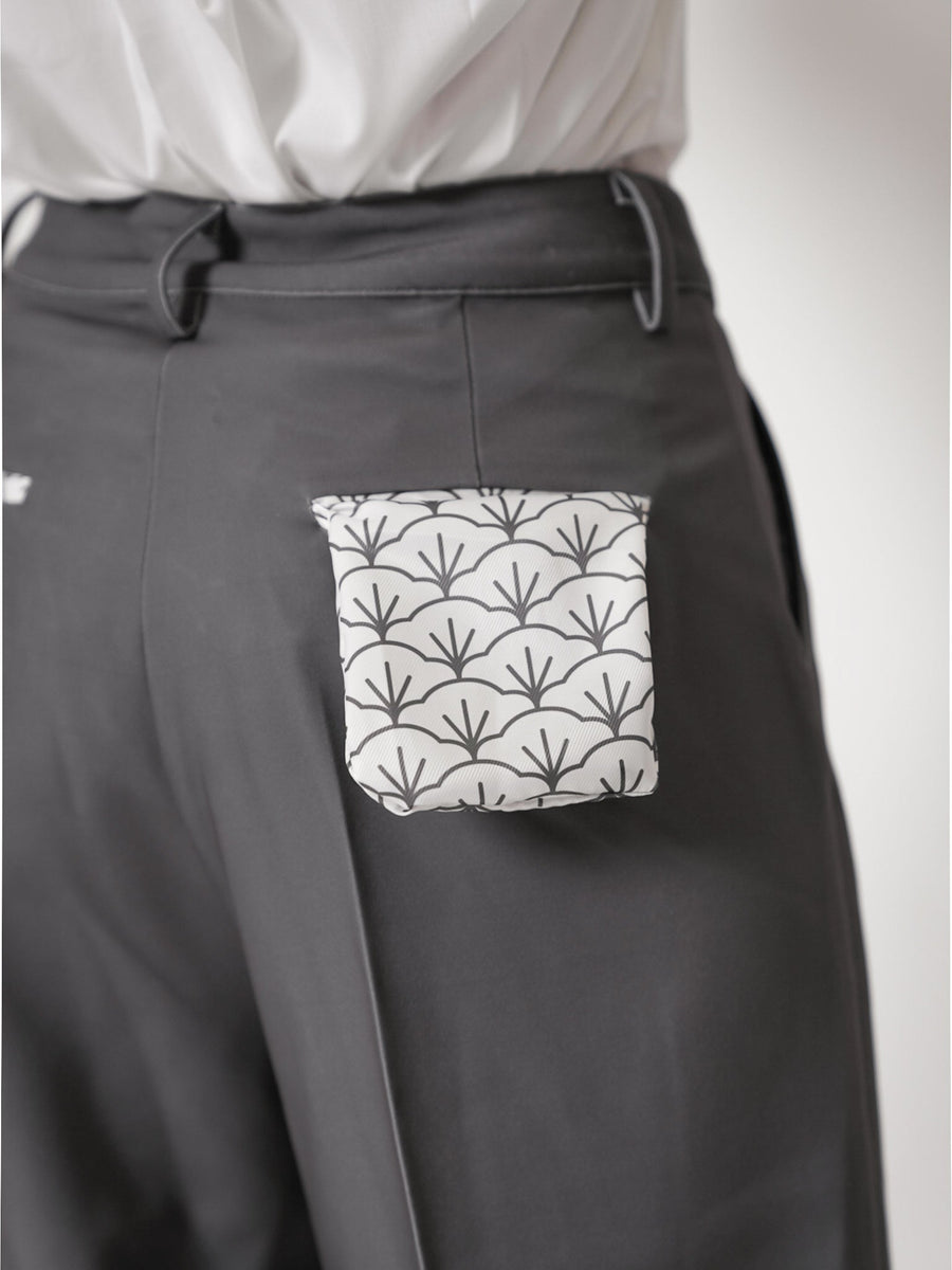 luxe trouser pants / gray