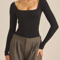 【COMING SOON】Dreamy×WABISABI long sleeve top / 墨(black)