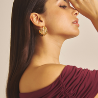 Elegant Draped Padded Top / 葡萄茶(burgundy)