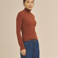 Sheer Grace Turtleneck / 赤丹 (Teracotta)